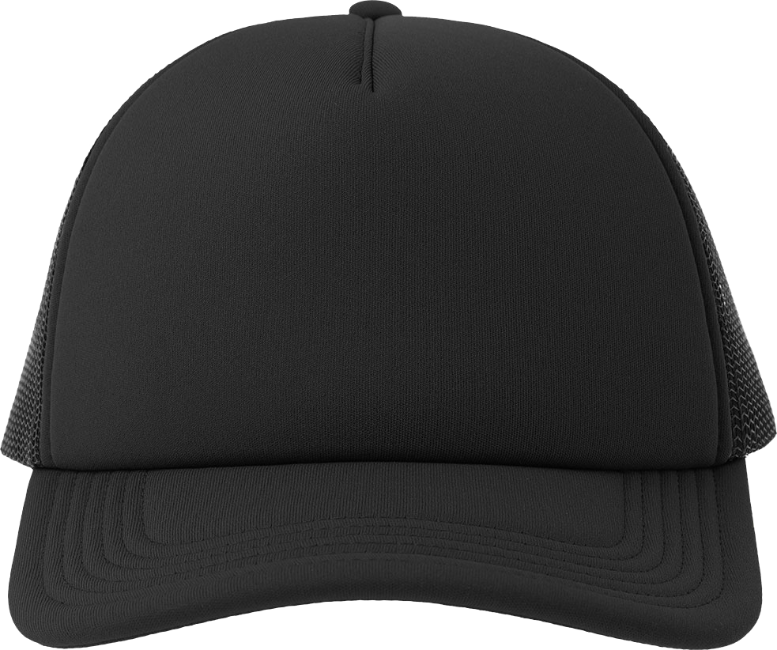 5 Panel Trucker Rapper-S Cap Black