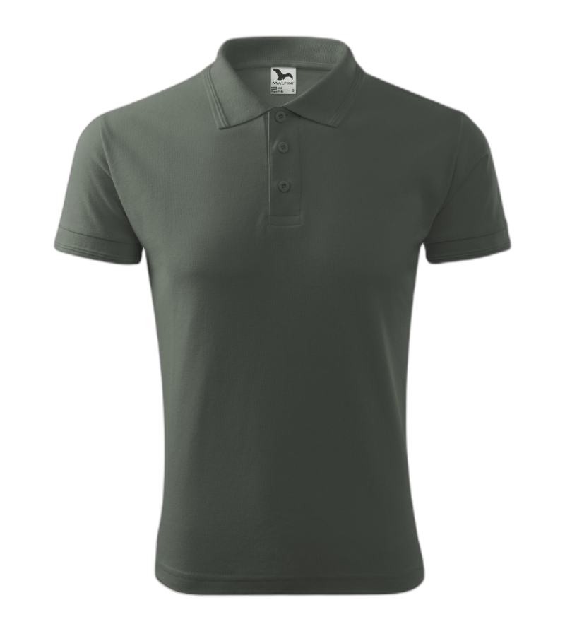 Pique Polo Polohemd Herren dunkler schiefer 3XL