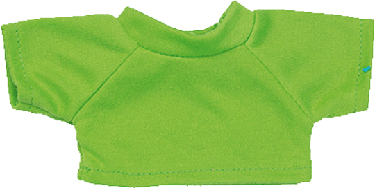 Mini Plüschtier T-Shirt Light Green S (ca. 10 x 8 cm)