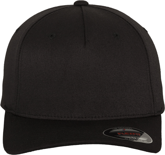 Flexfit 5 Panel Base Cap Black L/XL