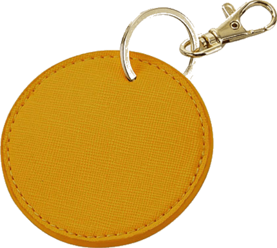 Personalisierbarer Kofferanhänger Mustard