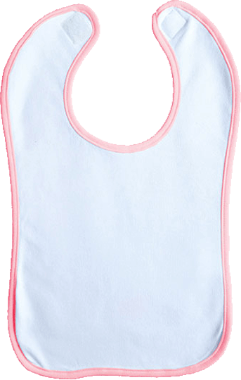 Baby Lätzchen Bib Double Layer White/Babypink