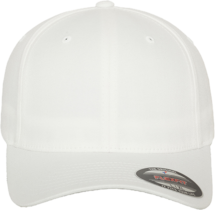 Fitted Baseball Flexfit Cap Weiß XS/S