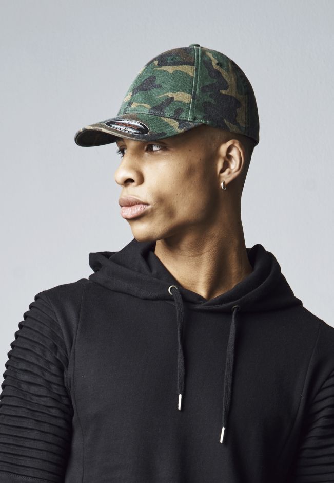 Garment Washed Camo Cap
