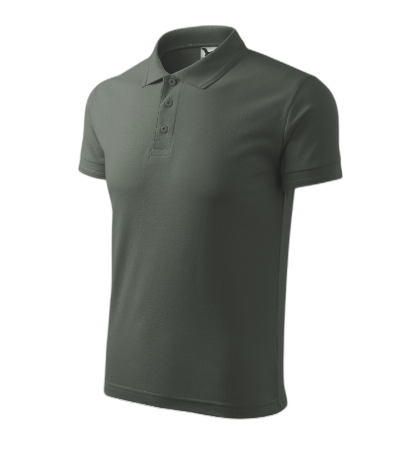 Pique Polo Polohemd Herren dunkler schiefer 3XL