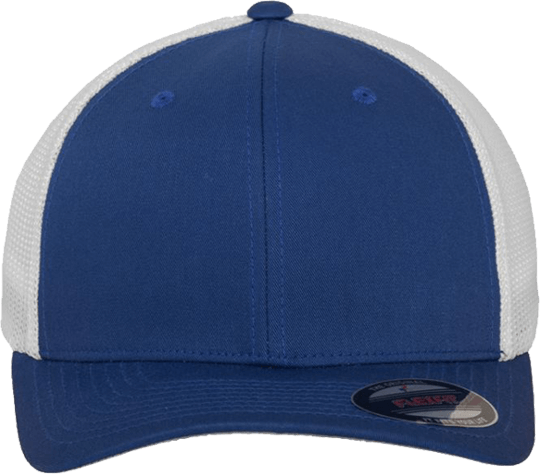 Mesh Trucker 2-Tone Cap Royal/White L/XL