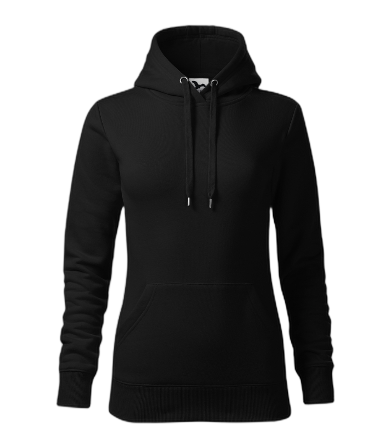 Cape Sweatshirt Frauen schwarz XL