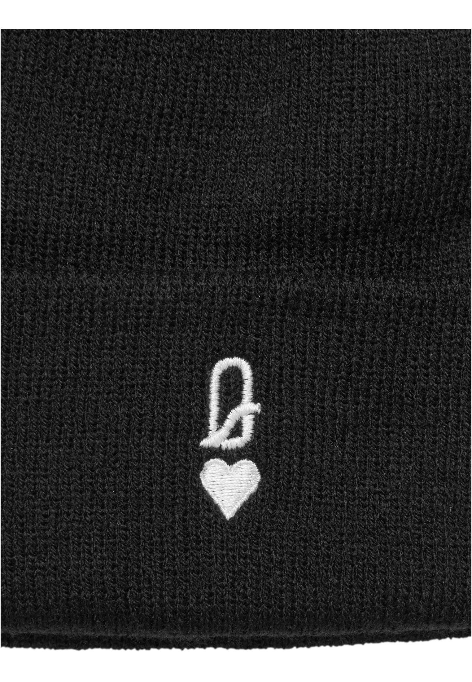 Queen Card Heavy Knit Beanie black one size