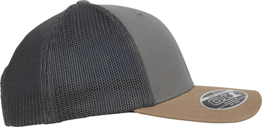 3 Tone Trucker Snapback Cap Earth Tones