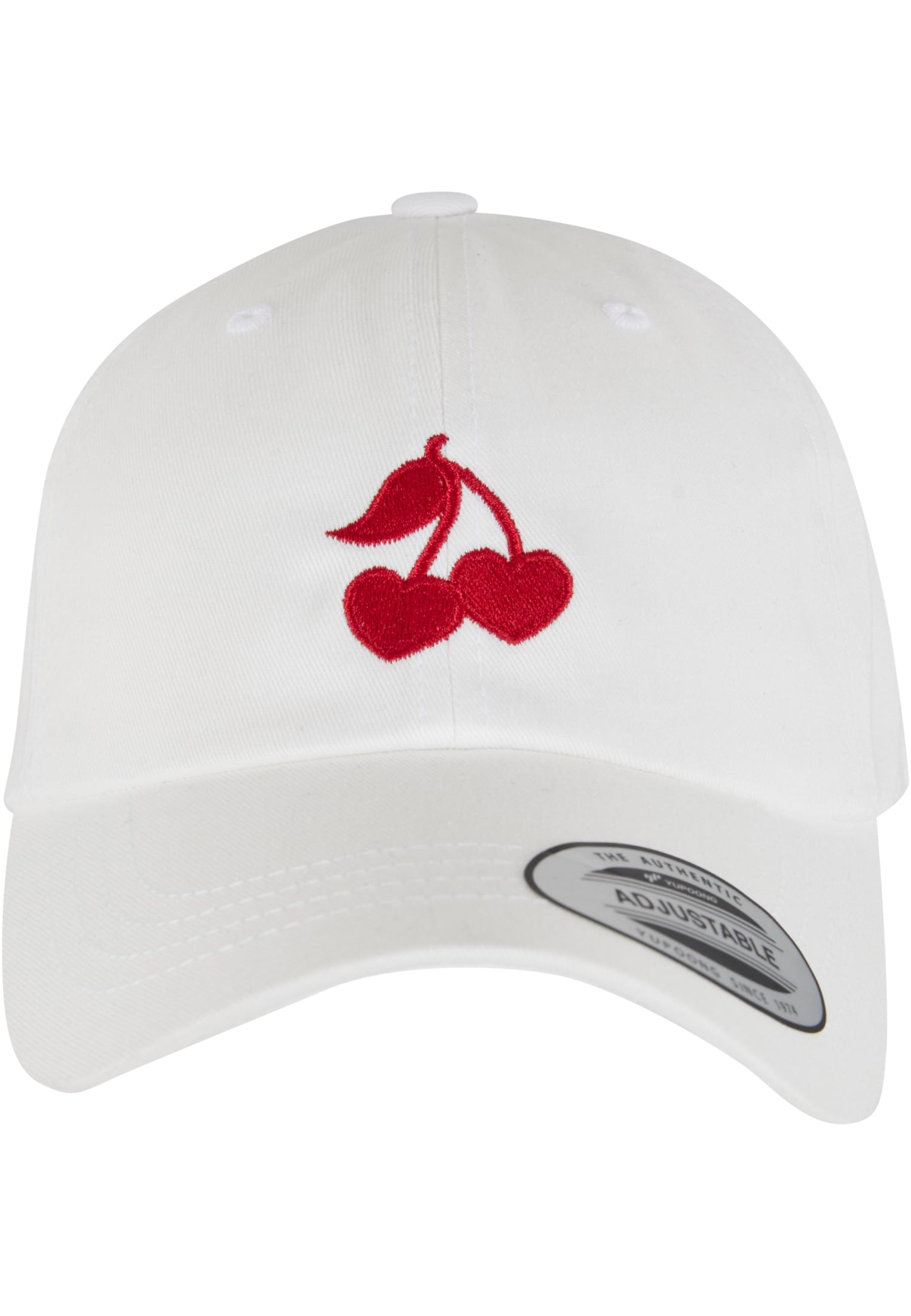Heart Cherries Dad Cap white one size