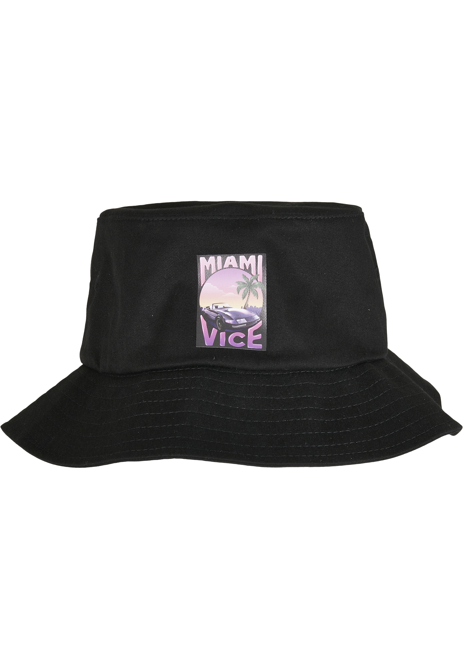 Miami Vice Print Bucket Hat black one size