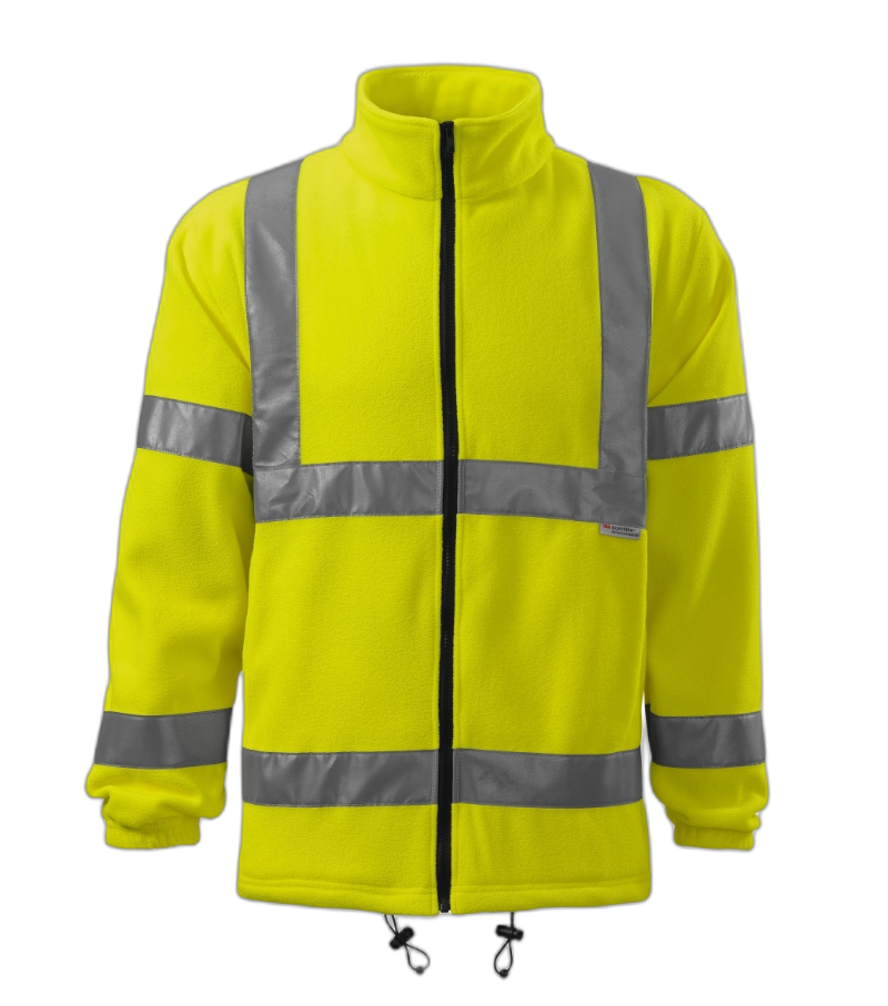 HV Fleece Jacket Fleece unisex fluoreszierendes gelb L
