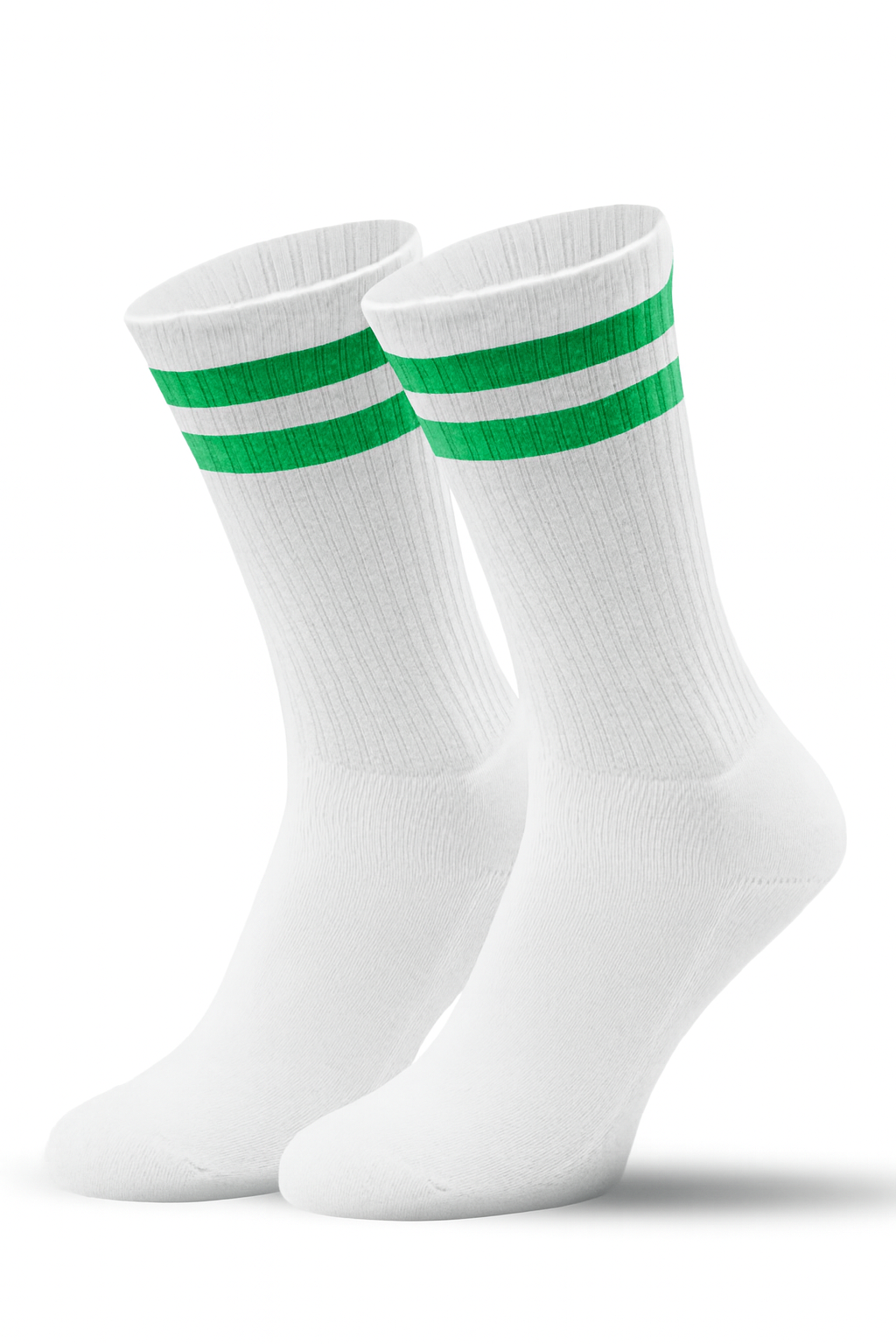 White/Kelly Green