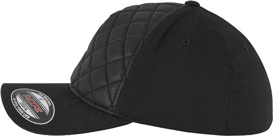 Diamond Quilted Cap Black L/XL