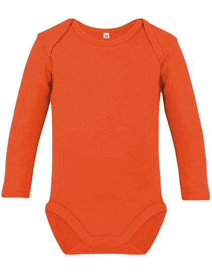 Organic Baby Body Long Sleeve Orange 86-92