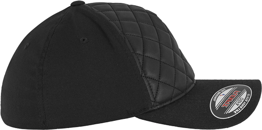 Diamond Quilted Cap Black L/XL