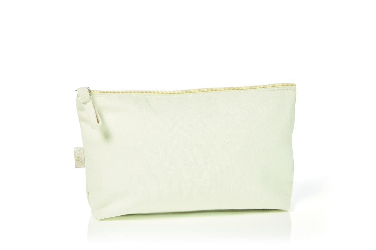Reißverschluss-Tasche ORGANIC M natur