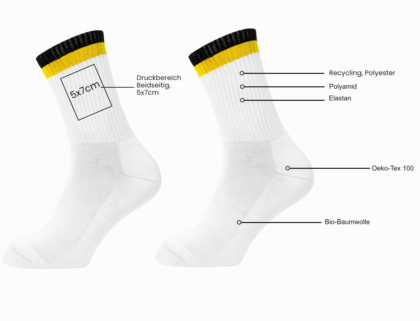 Two Tone Tennissocken