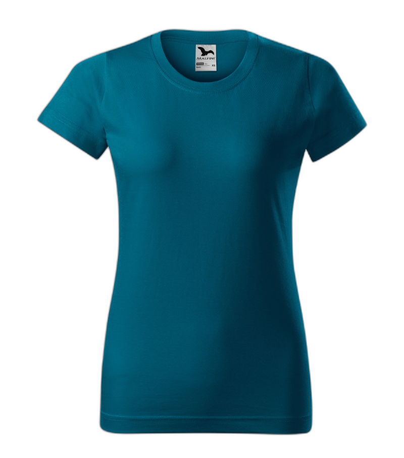 Basic T-Shirt Frauen petrolblau L