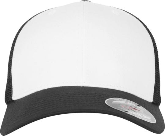 Flexfit Mesh Colored Front Unisex Black-White-Black L/XL