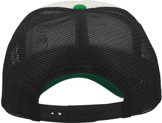 5 Panel Bull Trucker Cap Atlantis White Green Black