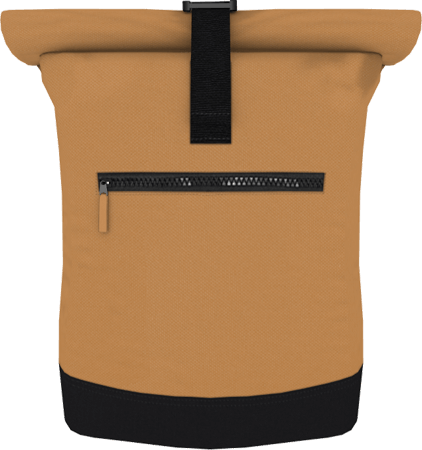 Roll-Top Backpack Caramel