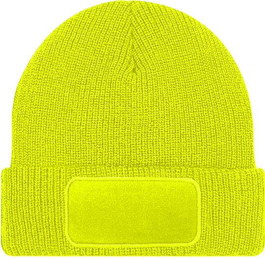 Patch Beanie Thinsulate Fluorescent Yellow