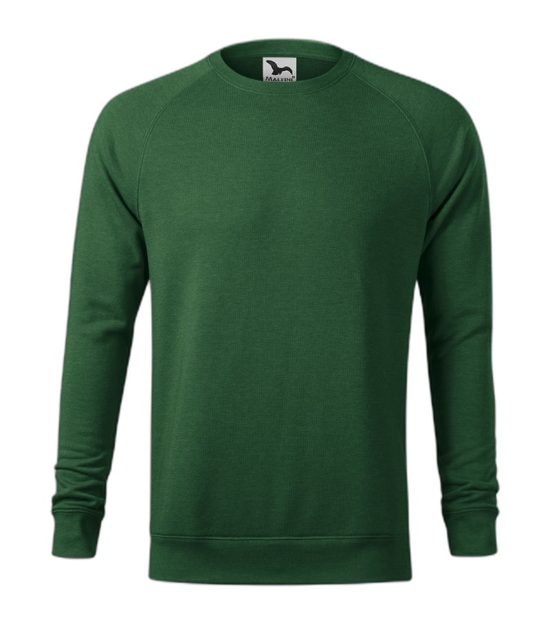 Classic Sweatshirt flaschengrün meliert XL