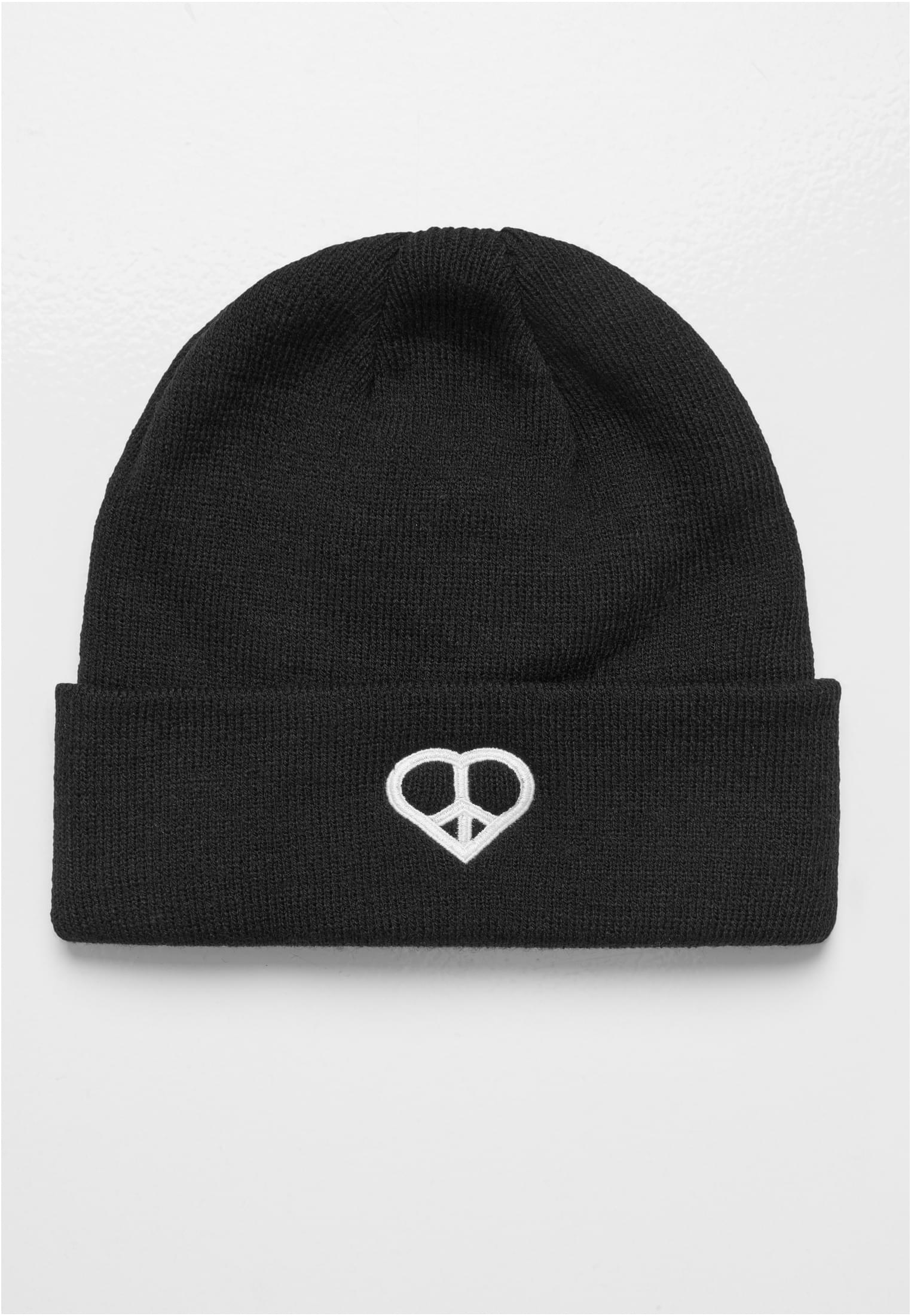 Peace Sign Heavy Knit Beanie