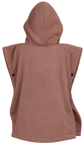 Babiezz Poncho with Hood Old Pink 55x55 cm