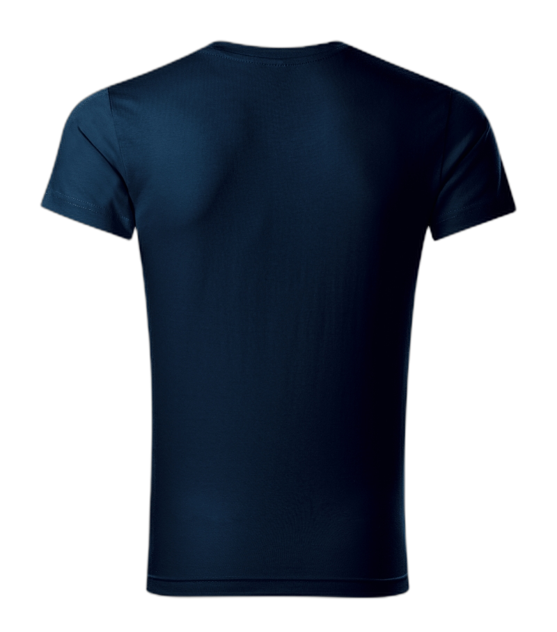 Slim Fit V-neck T-Shirt Männer marineblau XL