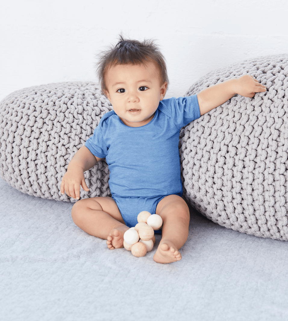 Baumwoll Kurzarm Baby Body