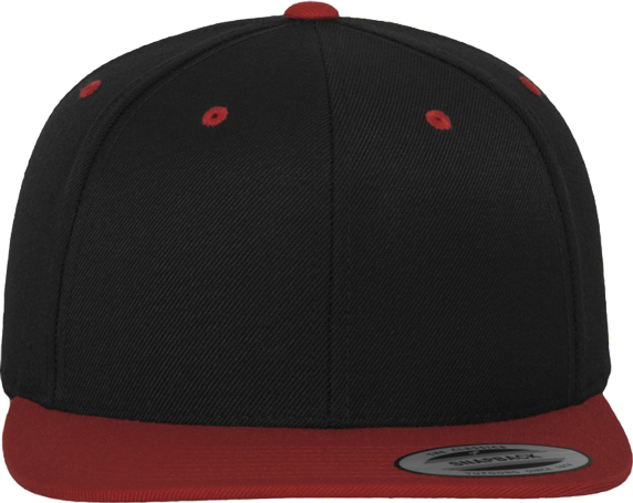 Unisex Classic Snapback 2-Tone Black / Red