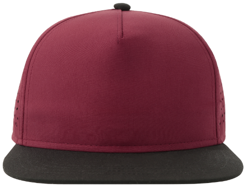 Bank Five Cap Recycled Burgundy Black