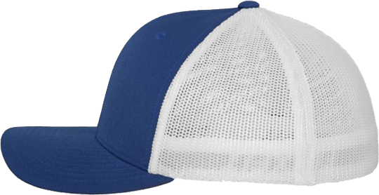 Mesh Trucker 2-Tone Cap Royal/White L/XL