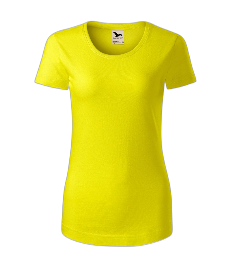 Organic T-Shirt Frauen zitronengelb M