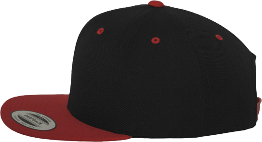 Unisex Classic Snapback 2-Tone Black / Red