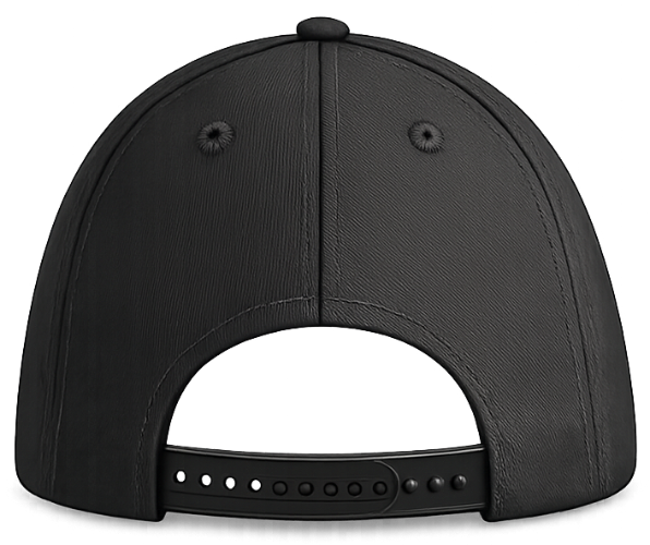Junior Organic Cotton 5 Panel Cap Black