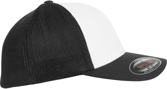 Flexfit Mesh Colored Front Unisex Black-White-Black L/XL