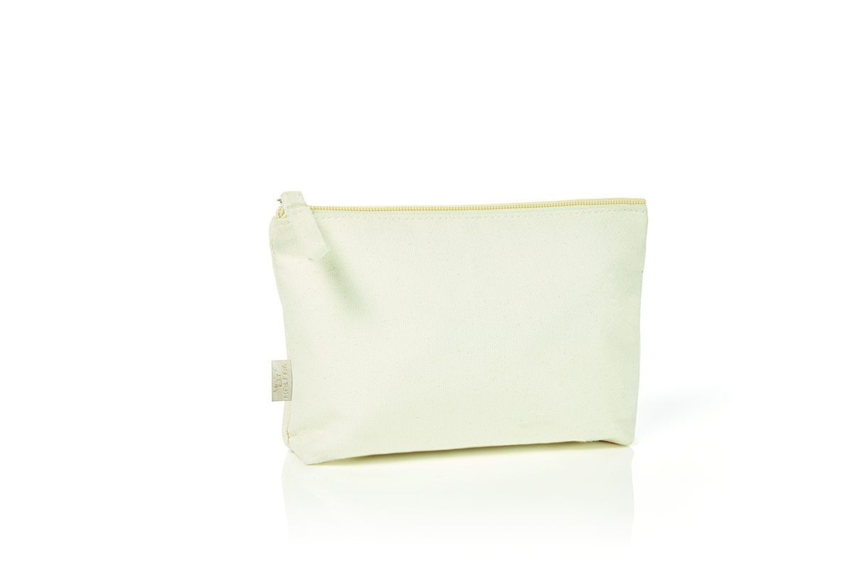 Reißverschluss-Tasche ORGANIC S natur