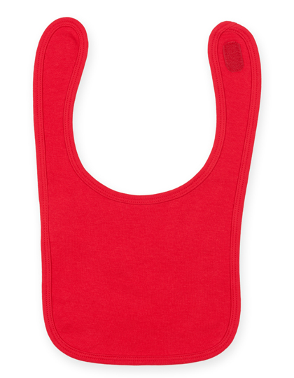Plain And Contrast Bib Red