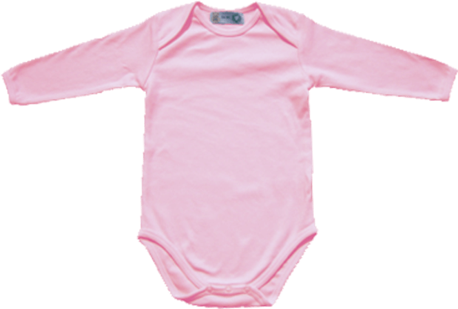 Bio Baby Langarm Body Babypink 74-80