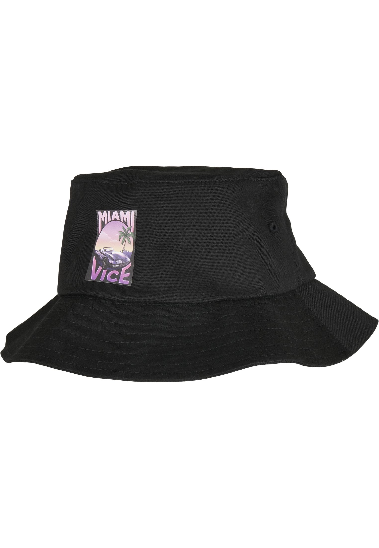 Miami Vice Print Bucket Hat black one size