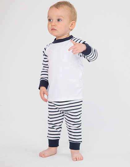 Baby und Kleinkinder Pyjama gestreift