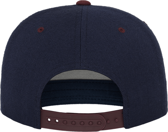 Unisex Classic Snapback 2-Tone Navy / Maroon