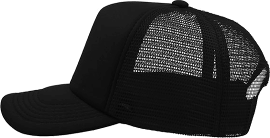 5 Panel Bull Trucker Cap Atlantis Black
