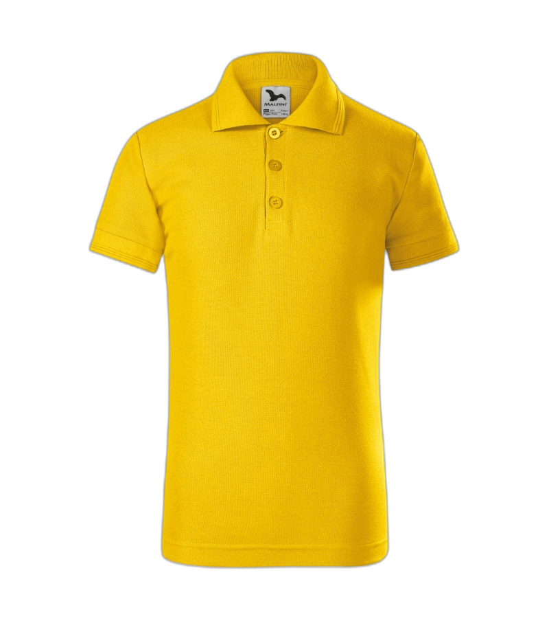 Pique Polo Polohemd Kinder gelb 110 cm/4 Jahre