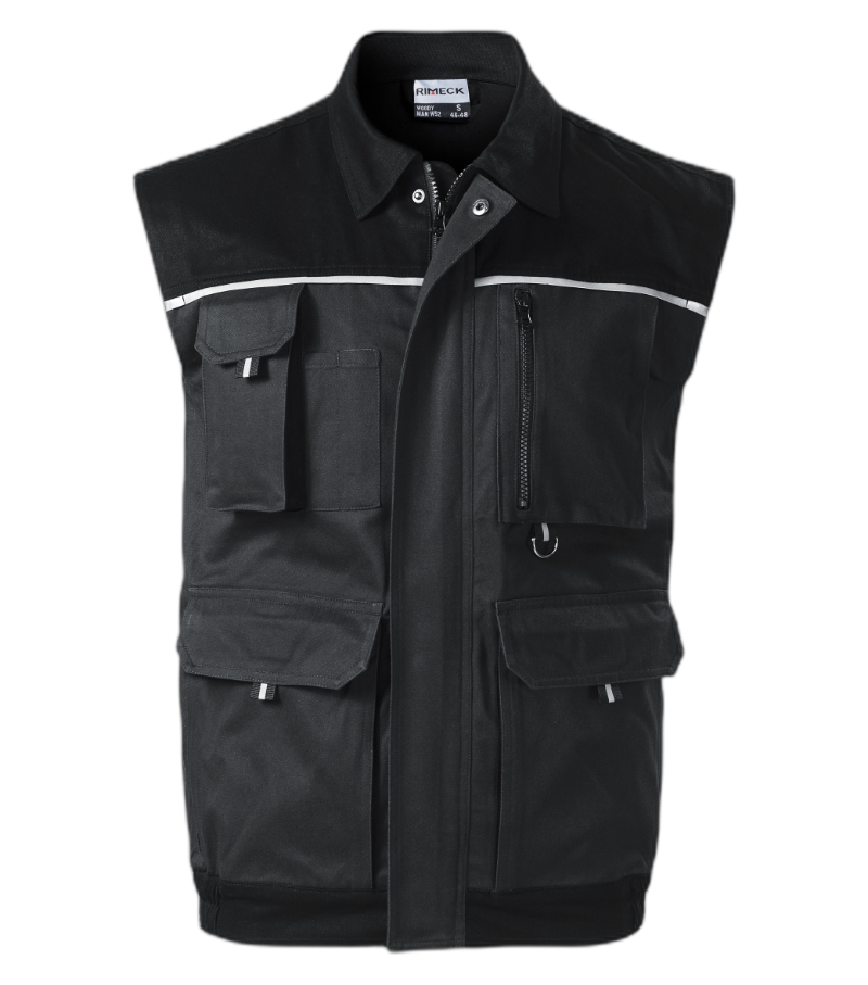 Woody Arbeitsweste ebony grau 60/62