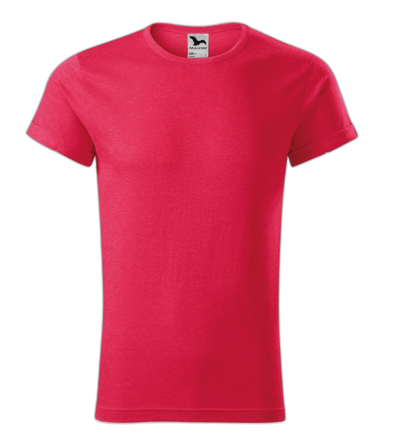 Fusion T-Shirt Männer rot melliert 3XL