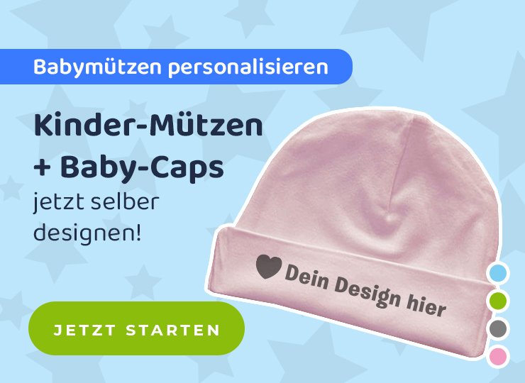 Baby Mützen selbst gestalten